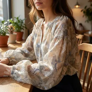 Pamuk VOILE Maritime digital print