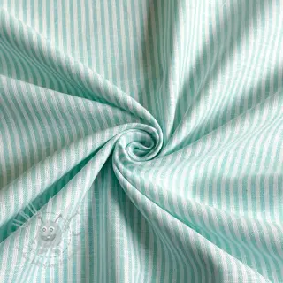 Lan s pamukom Stripe mint