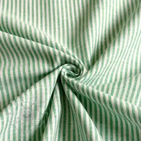 Lan s pamukom Stripe dark green