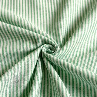 Lan s pamukom Stripe dark green