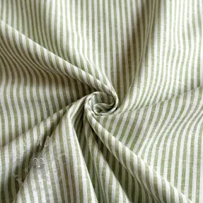 Lan s pamukom Stripe green