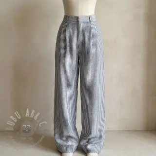 Lan s pamukom Stripe navy