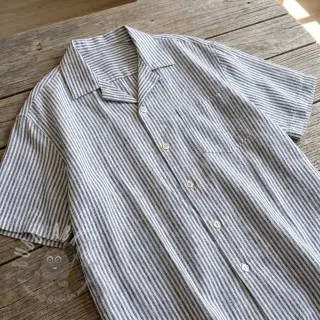 Lan s pamukom Stripe navy