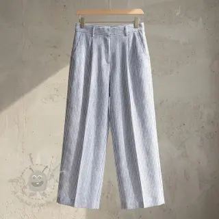 Lan s pamukom Stripe jeans