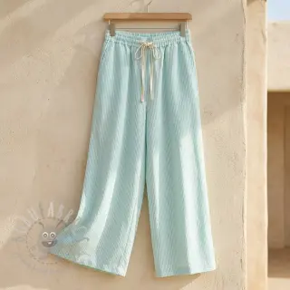 Lan s pamukom Stripe mint