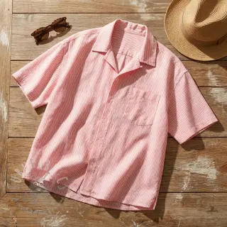 Lan s pamukom Stripe salmon