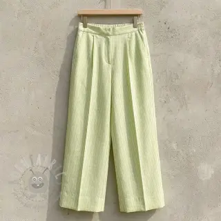 Lan s pamukom Stripe lime