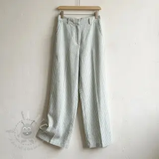 Lan s pamukom Stripe pastel green