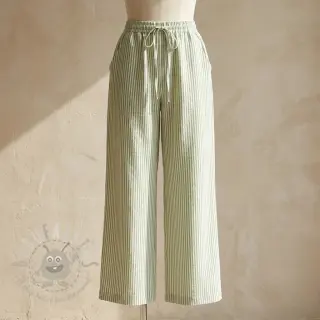 Lan s pamukom Stripe green