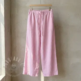 Lan s pamukom Stripe fuchsia