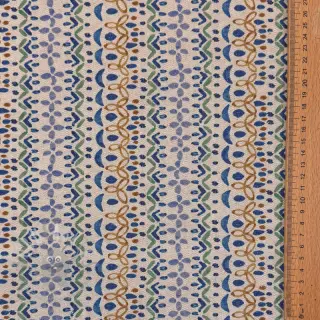 Dekorativna tkanina Linenlook Blue pattern digital print