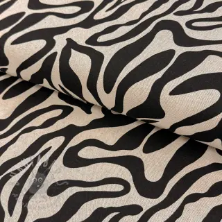 Dekorativna tkanina Linenlook Animal black