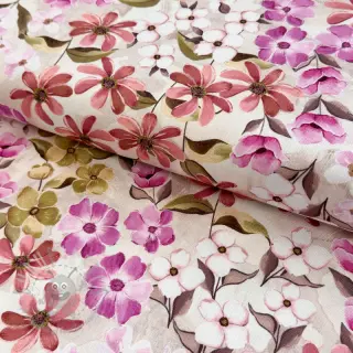 Dekorativna tkanina Floralia pink digital print