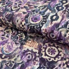 Dekorativna tkanina Abstract purple digital print