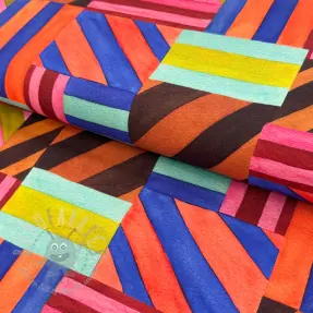 Dekorativna tkanina Stripes multi digital print