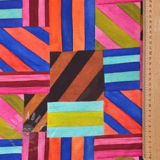 Dekorativna tkanina Stripes multi digital print