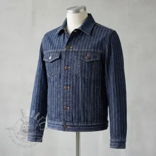 JEANS DENIM Stripe in stripe indigo