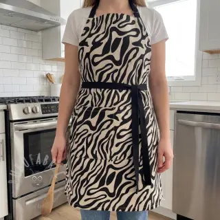 Dekorativna tkanina Linenlook Animal black