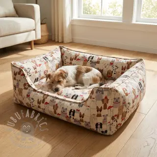 Dekorativna tkanina Linenlook Dog Dress Up