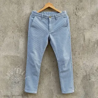 JEANS DENIM 8.5 OZ Small stripe light blue