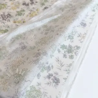 Liocel s lanom i svilom Retro Flowers design D