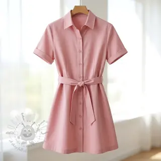 Pamuk TWILL Mango olive pink