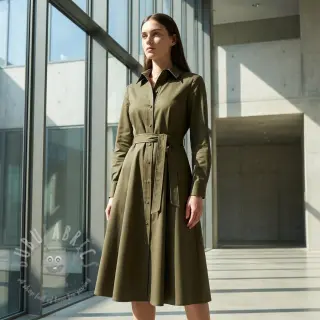 Pamuk TWILL Mango olive green