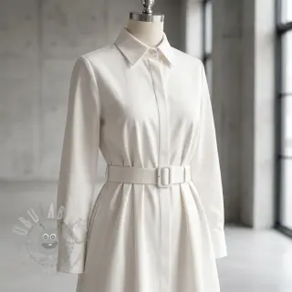 Pamuk TWILL Mango off white