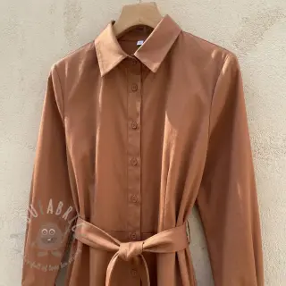 Pamuk TWILL Mango cognac