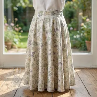 Liocel s lanom i svilom Retro Flowers design D