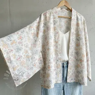 Liocel s lanom i svilom Retro Flowers design E