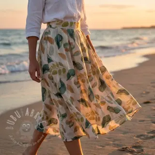 Liocel s lanom i svilom Retro Flowers design A