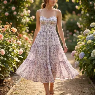 Liocel s lanom i svilom Retro Flowers design C