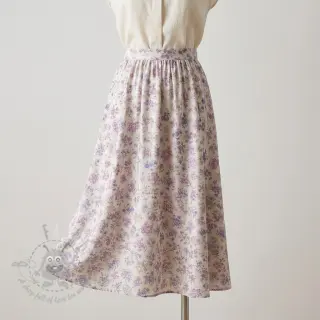 Liocel s lanom i svilom Retro Flowers design C