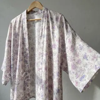 Liocel s lanom i svilom Retro Flowers design C