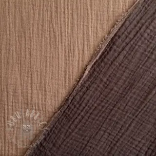 Tetra Tkanina/Muslin DOUBLE FACE mocha