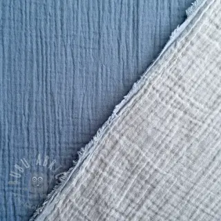 Tetra Tkanina/Muslin DOUBLE FACE cloud blue