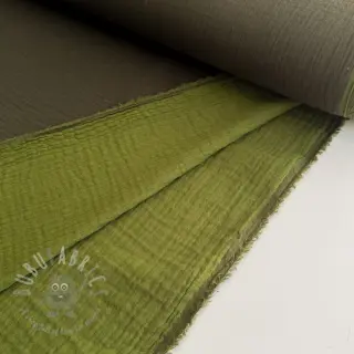 Tetra Tkanina/Muslin DOUBLE FACE army