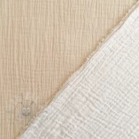 Tetra Tkanina/Muslin DOUBLE FACE sand