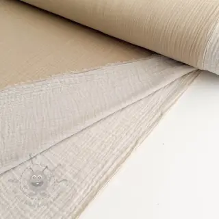 Tetra Tkanina/Muslin DOUBLE FACE sand