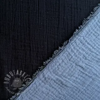 Tetra Tkanina/Muslin DOUBLE FACE marine