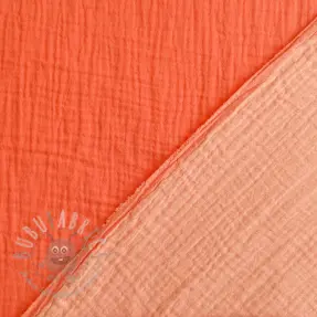 Tetra Tkanina/Muslin DOUBLE FACE peach