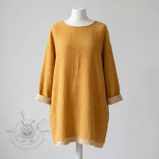 Tetra Tkanina/Muslin DOUBLE FACE old yellow