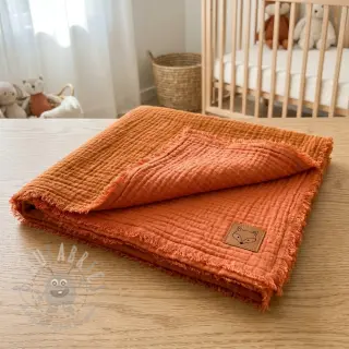 Tetra Tkanina/Muslin DOUBLE FACE brick