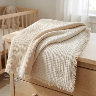 Tetra Tkanina/Muslin DOUBLE FACE sand