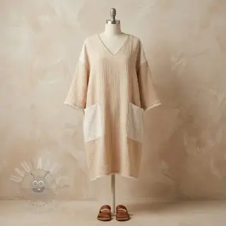 Tetra Tkanina/Muslin DOUBLE FACE sand