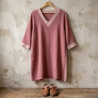 Tetra Tkanina/Muslin DOUBLE FACE lilac