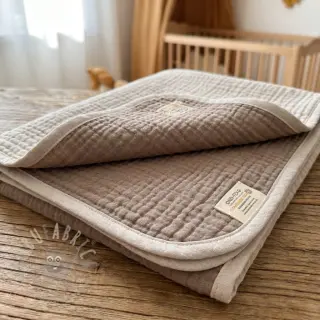 Tetra Tkanina/Muslin DOUBLE FACE pebble
