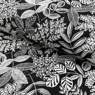 Dekorativna tkanina jacquard Valerian allover noir