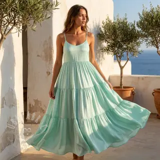 Viskoza s lanom BUBBLY misty jade